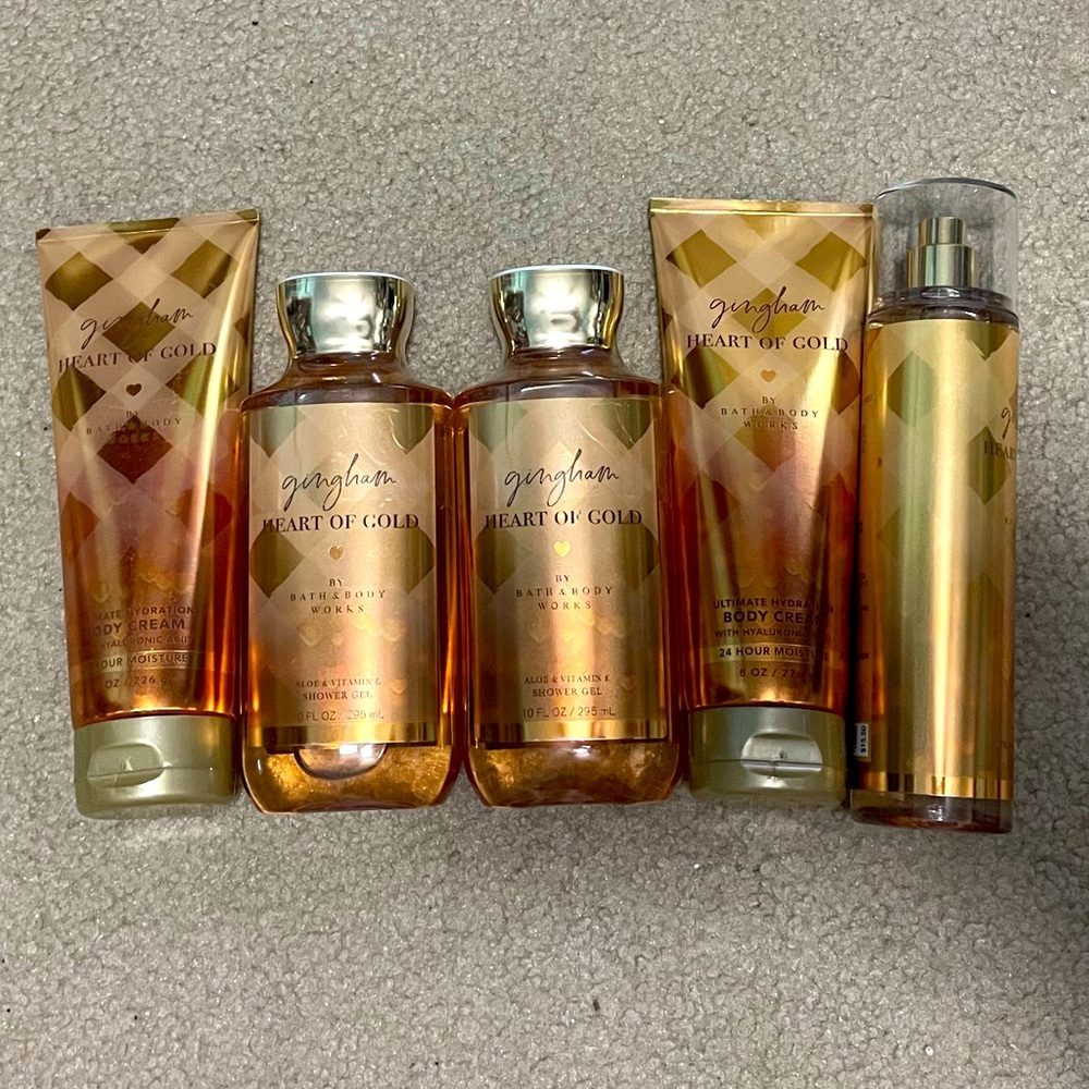 B&BW gingham heart of gold